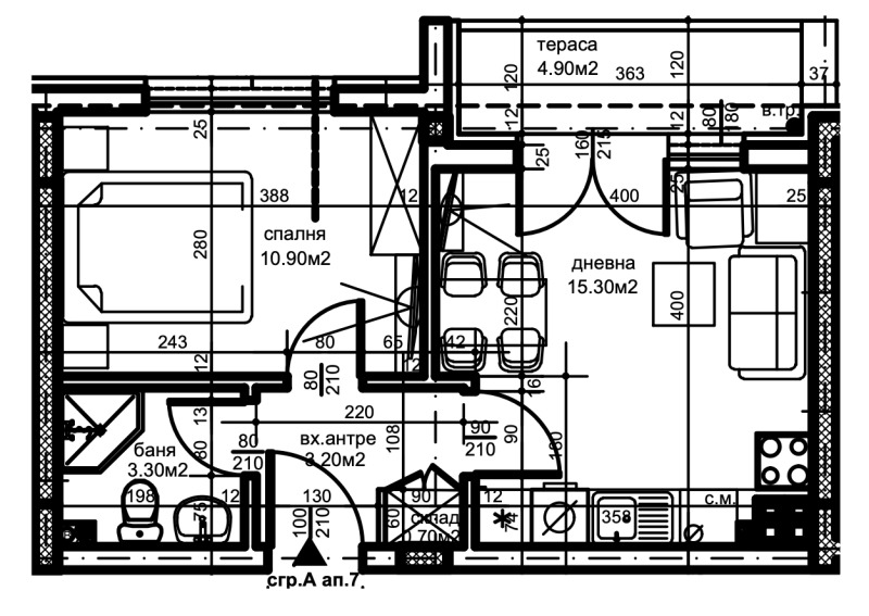 Продава  2-стаен град Пловдив , Христо Смирненски , 51 кв.м | 90239625 - изображение [2]