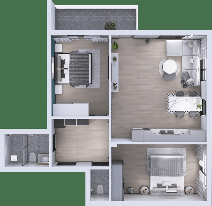 For Sale  2 bedroom Plovdiv , Ostromila , 102 sq.m | 63247167 - image [2]