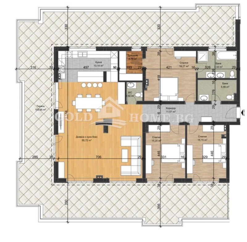 Продава 4-СТАЕН, гр. Пловдив, Остромила, снимка 2 - Апартаменти - 52549318