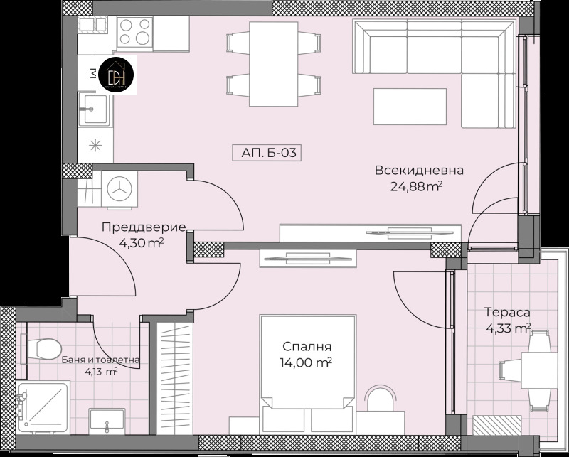 Продава 2-СТАЕН, гр. Пловдив, Остромила, снимка 2 - Aпартаменти - 49220817