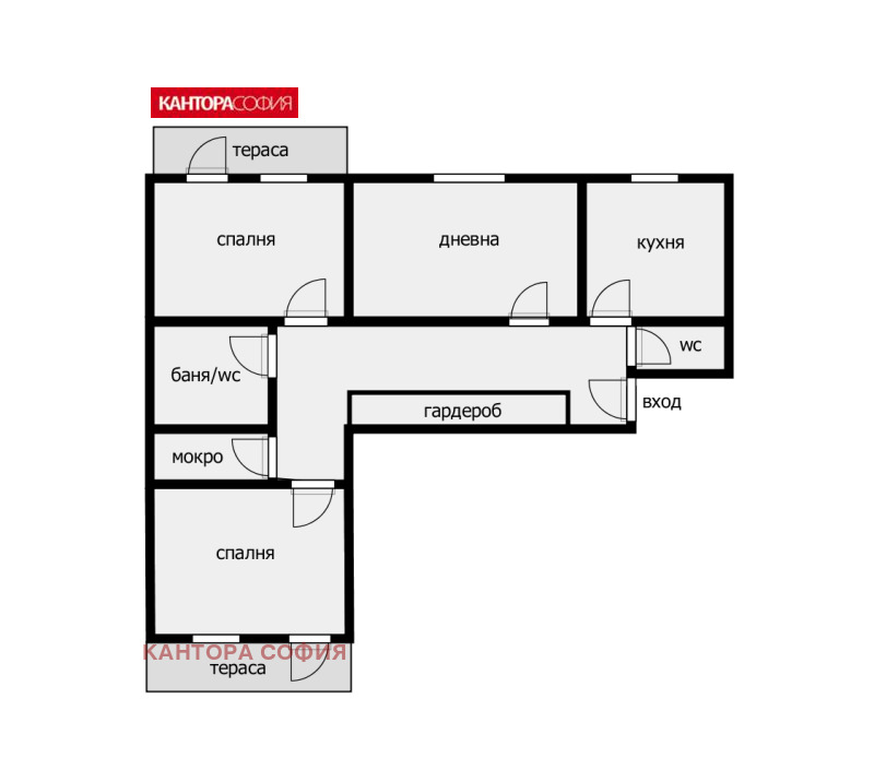 Продава 3-СТАЕН, гр. София, Хиподрума, снимка 5 - Aпартаменти - 49070989