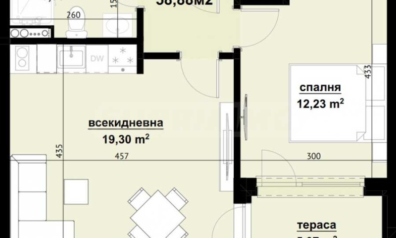 En venta  1 dormitorio región Burgas , Sozopol , 58 metros cuadrados | 96920093 - imagen [2]