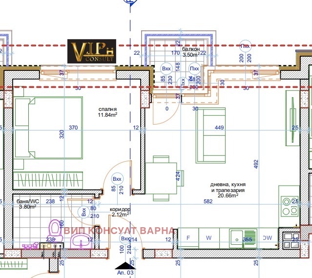 Продава  2-стаен град Варна , Кайсиева градина , 61 кв.м | 61466829 - изображение [4]