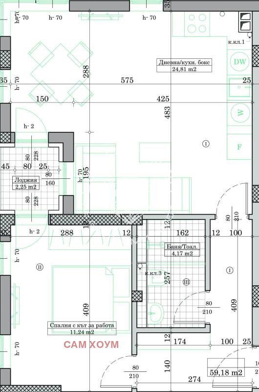 À venda  1 quarto Varna , Kaisieva gradina , 68 m² | 42910898 - imagem [2]