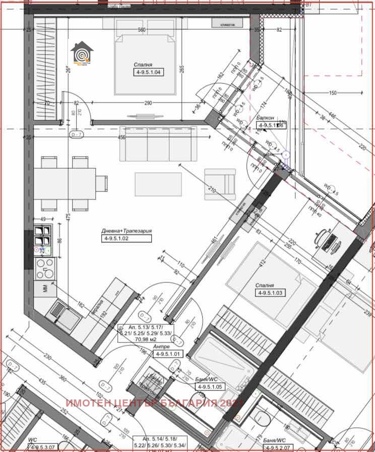 Eladó  2 hálószobás Sofia , Mladost 4 , 83 négyzetméter | 30442386 - kép [2]