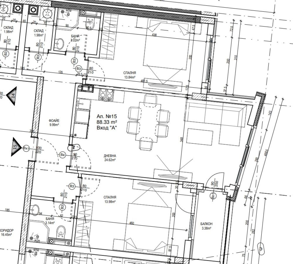 Продава 3-СТАЕН, гр. София, Манастирски ливади, снимка 4 - Апартаменти - 54340324