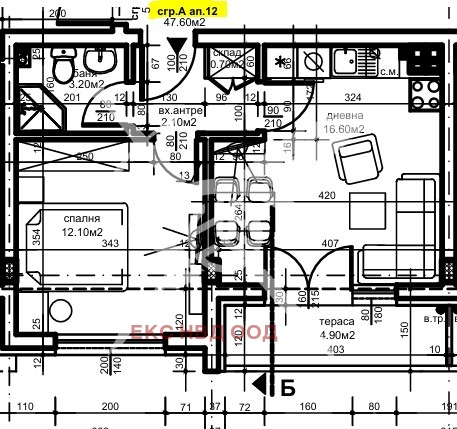 Продава  2-стаен град Пловдив , Христо Смирненски , 54 кв.м | 76532782