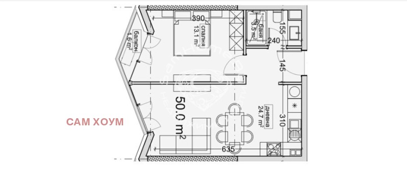 En venta  1 dormitorio Varna , Vladislav Varnenchik 1 , 58 metros cuadrados | 85045986 - imagen [2]
