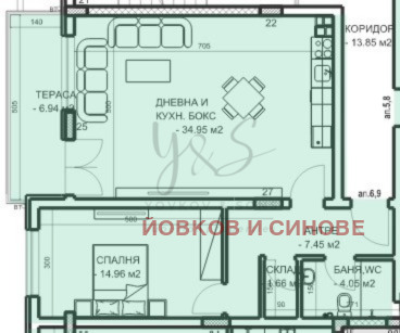 Προς πώληση  1 υπνοδωμάτιο Πλοβδηβ , Μλαδεζκη Χαλμ , 90 τ.μ | 91817246