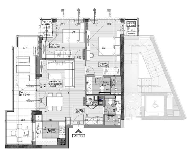 Na sprzedaż  2 sypialnie Sofia , Manastirski liwadi , 110 mkw | 69271494 - obraz [3]