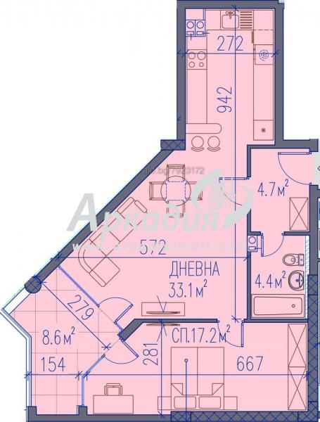 En venta  1 dormitorio Plovdiv , Jristo Smirnenski , 94 metros cuadrados | 68860845 - imagen [3]