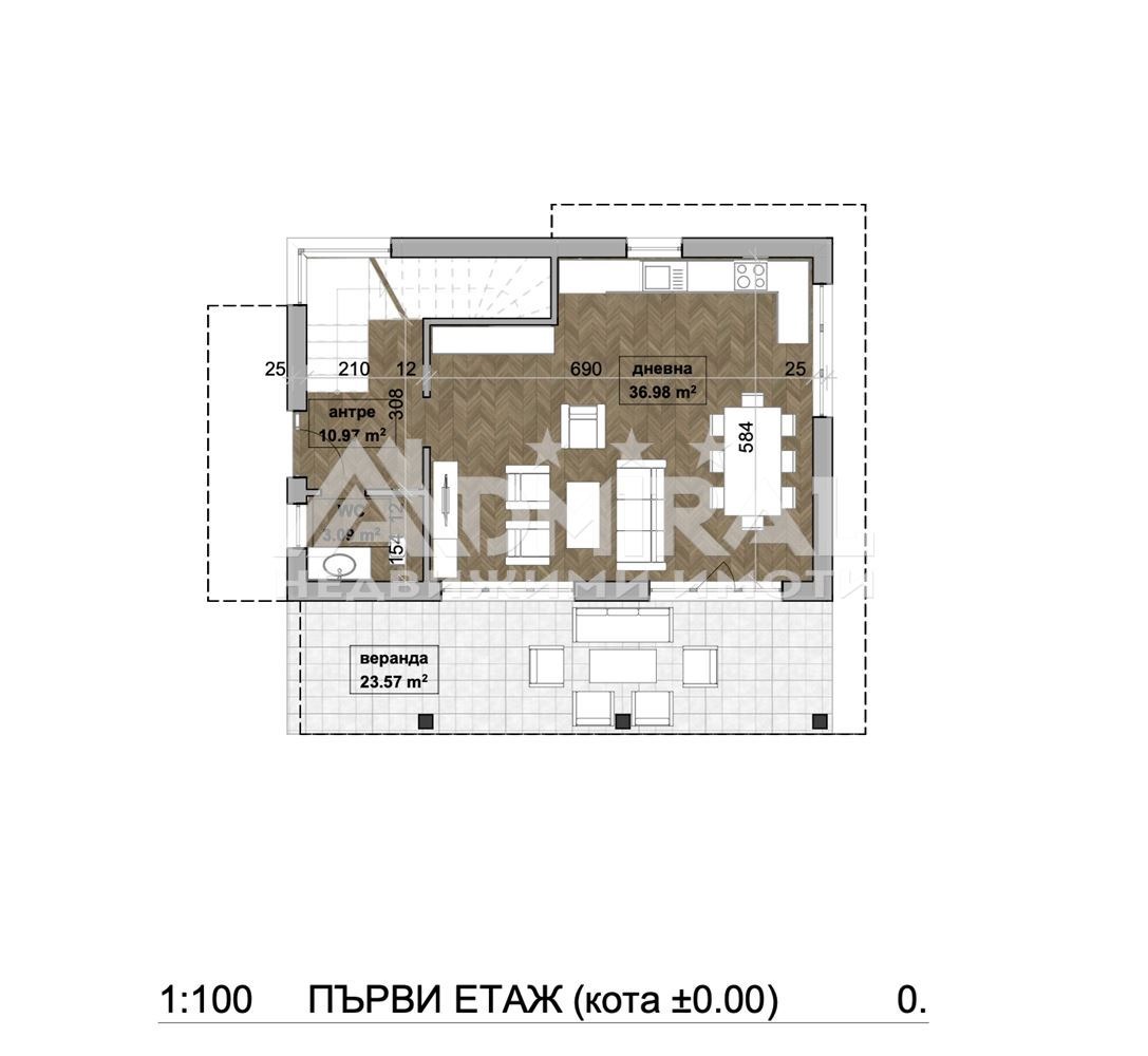 Продава КЪЩА, гр. Бургас, Ветрен, снимка 5 - Къщи - 54790010