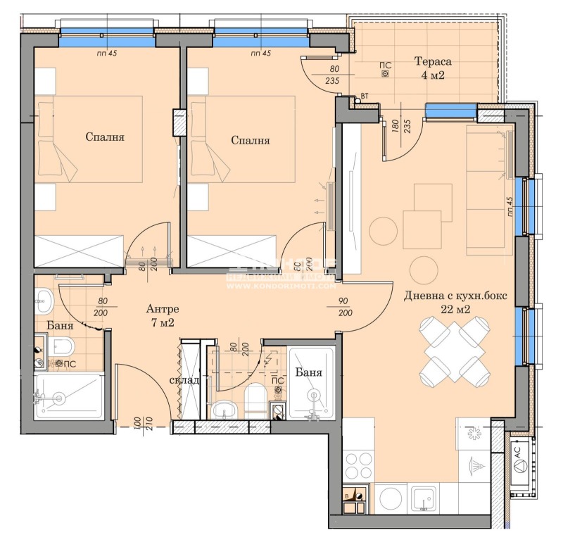Продава 3-СТАЕН, гр. Пловдив, Остромила, снимка 2 - Апартаменти - 53123596