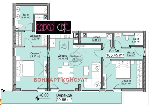 Продава 3-СТАЕН, гр. София, Манастирски ливади, снимка 8 - Апартаменти - 55130066