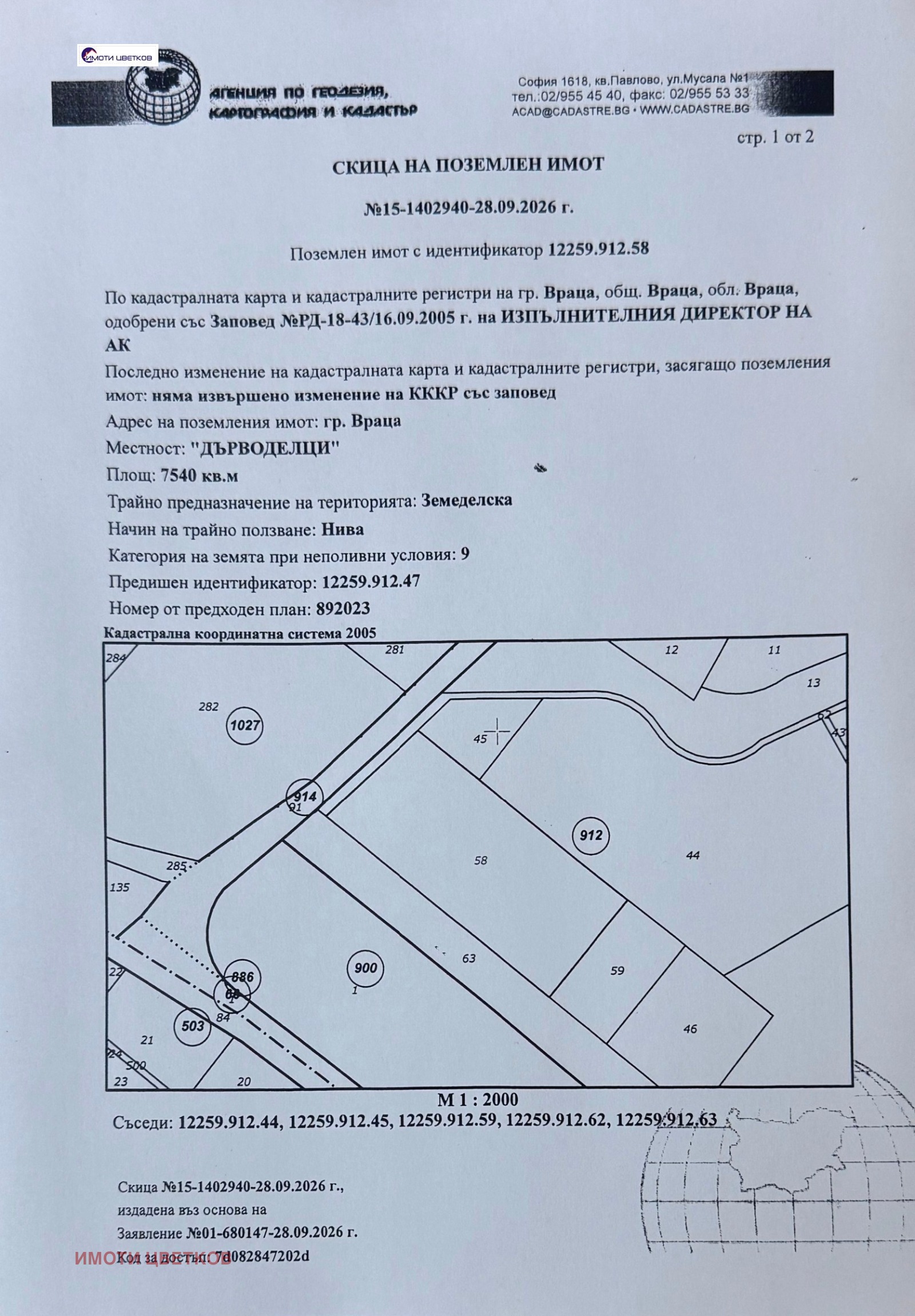 Продава ПАРЦЕЛ, гр. Враца, Промишлена зона - Изток