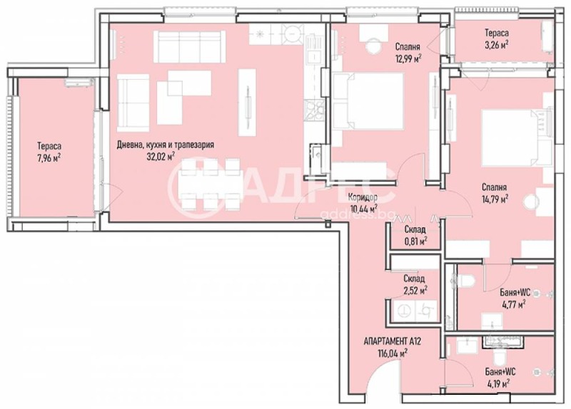 À venda  2 quartos Sofia , Mladost 4 , 144 m² | 73923718 - imagem [4]