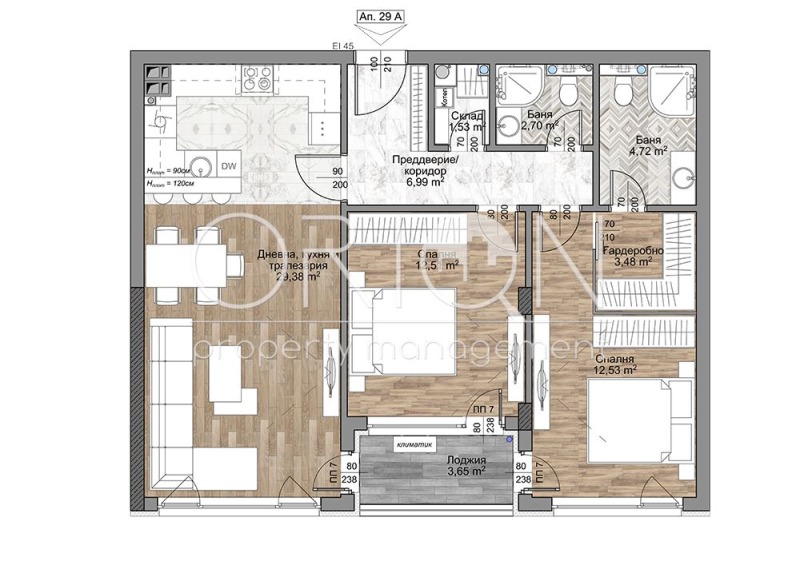 À vendre  2 chambres Sofia , Mladost 4 , 104 m² | 73669183 - image [2]