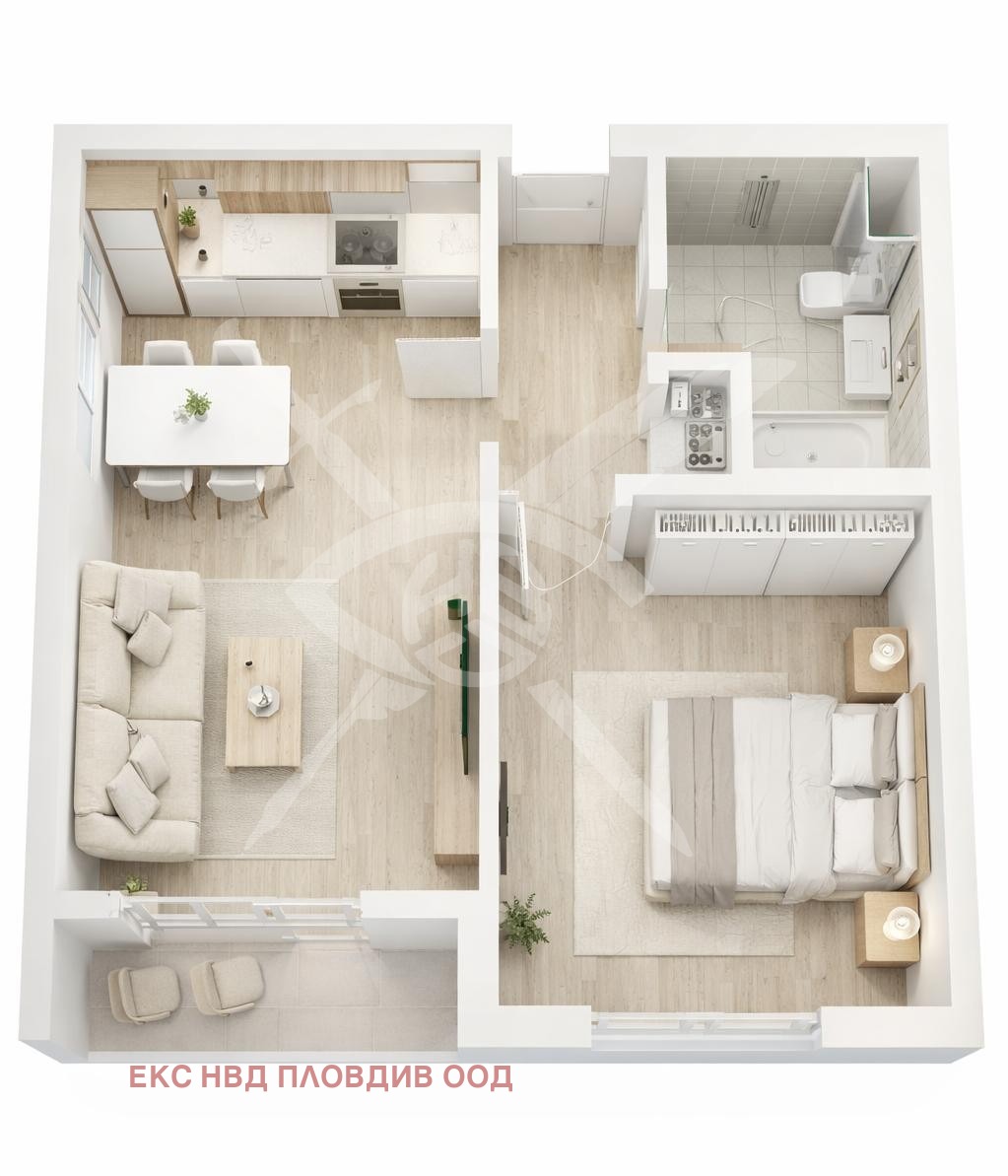 Продава 2-СТАЕН, гр. Пловдив, Остромила, снимка 3 - Апартаменти - 54210147