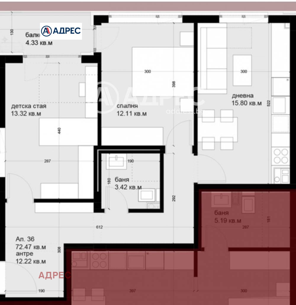 Продава 3-СТАЕН, гр. Варна, Цветен квартал, снимка 3 - Апартаменти - 54135921