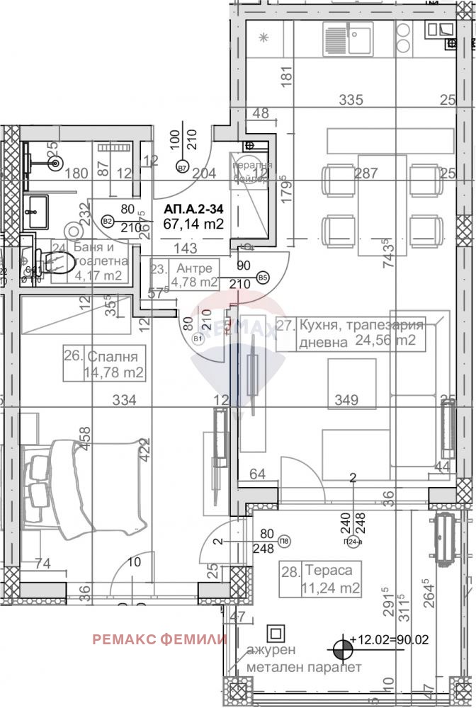 Продава 2-СТАЕН, гр. Варна, к.к. Слънчев ден, снимка 2 - Aпартаменти - 48922442