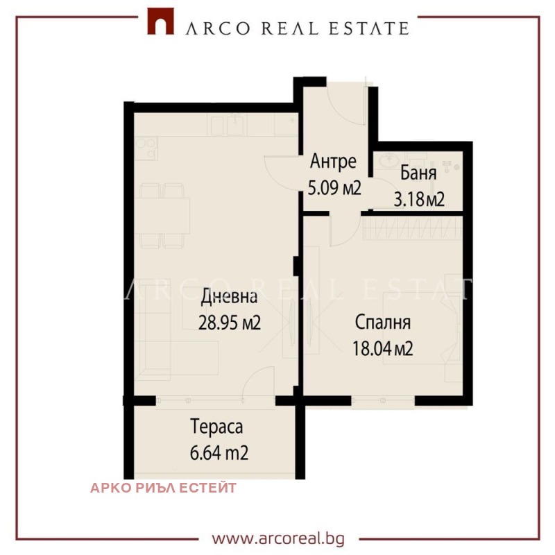 Na prodej  1 ložnice Sofia , Krastova vada , 80 m2 | 26935570 - obraz [6]