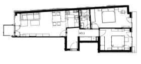 2 chambres Nadejda 4, Sofia 7