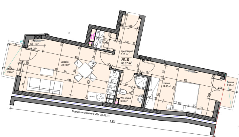 Продава  2-стаен град София , Банишора , 73 кв.м | 82049935 - изображение [5]