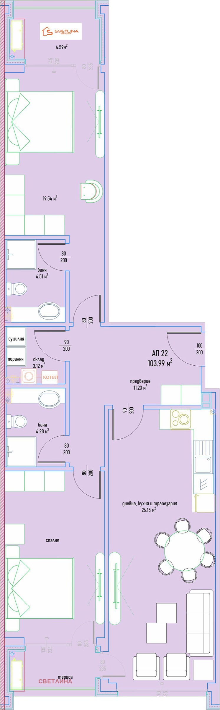 Продава  3-стаен град София , Малинова долина , 126 кв.м | 43993031 - изображение [3]