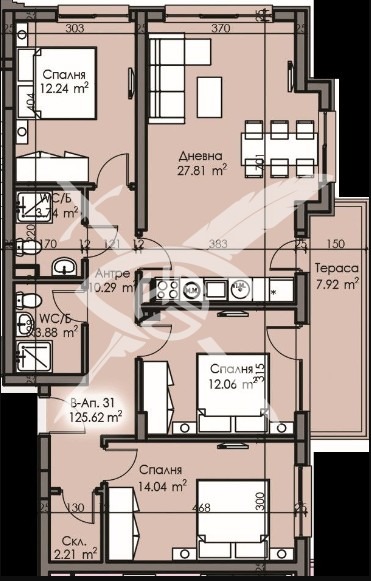 Продава МНОГОСТАЕН, гр. Бургас, Изгрев, снимка 1 - Aпартаменти - 48014807