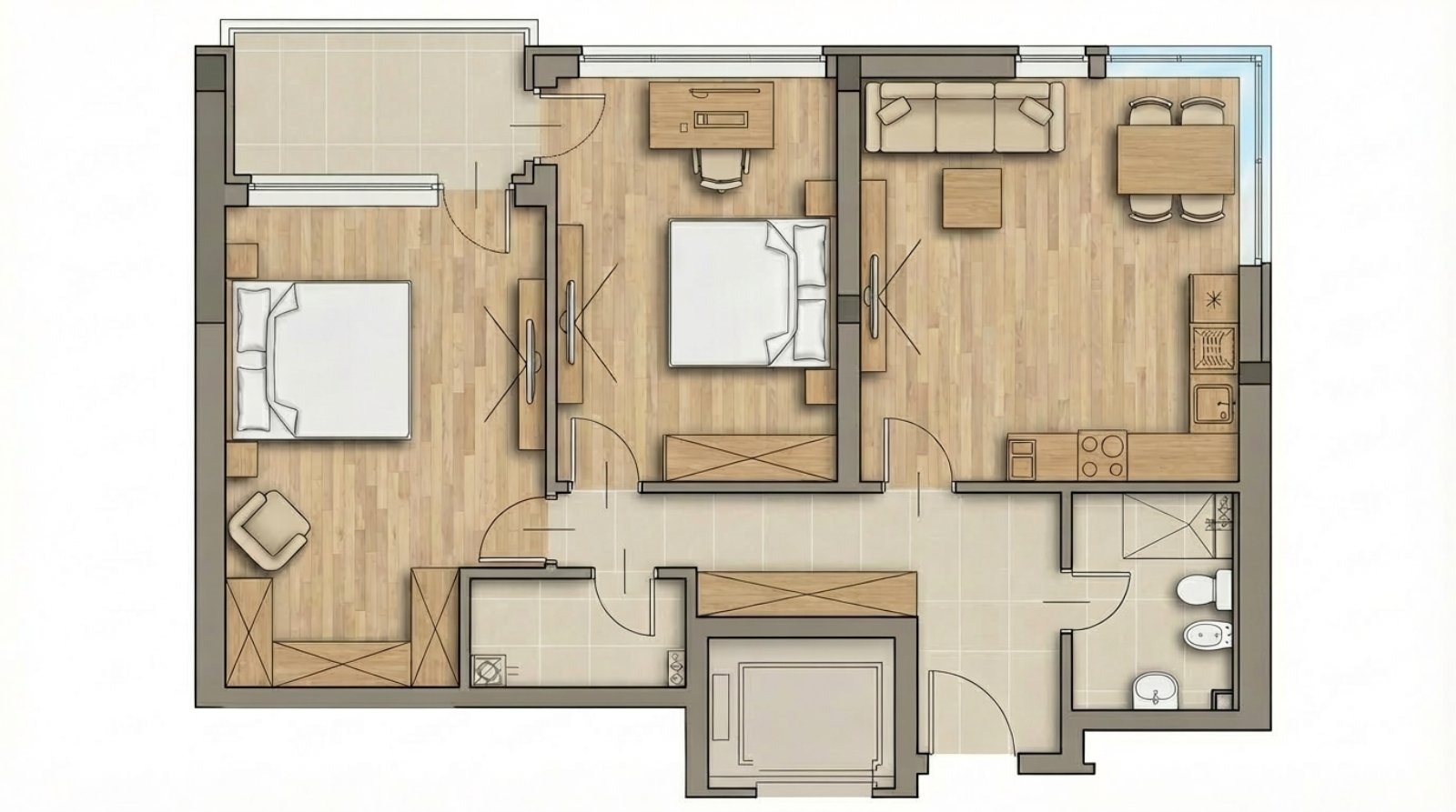 Продава 3-СТАЕН, гр. София, Малинова долина