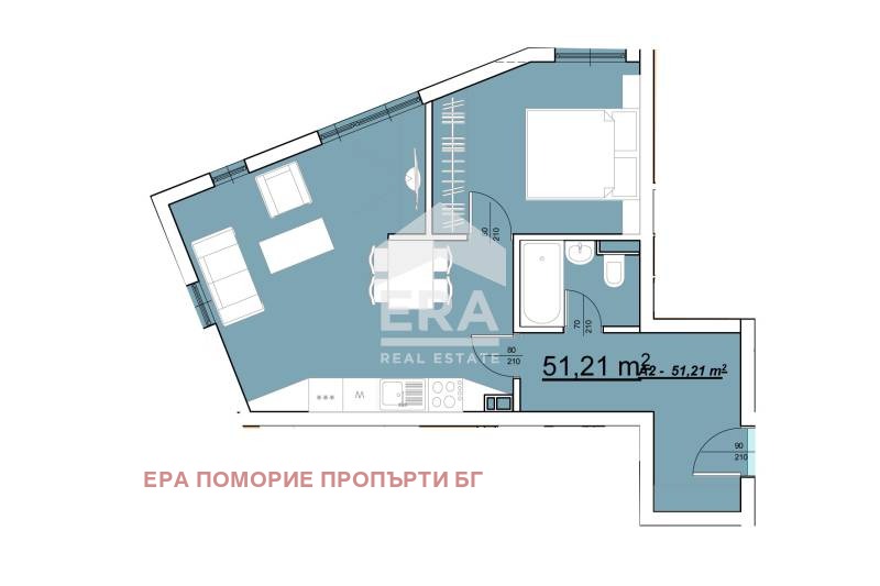 Продава  2-стаен област Бургас , с. Равда , 56 кв.м | 26469633