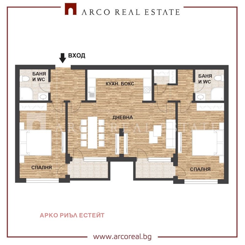 Satılık  2 yatak odası Sofia , Poligona , 120 metrekare | 21620362 - görüntü [4]