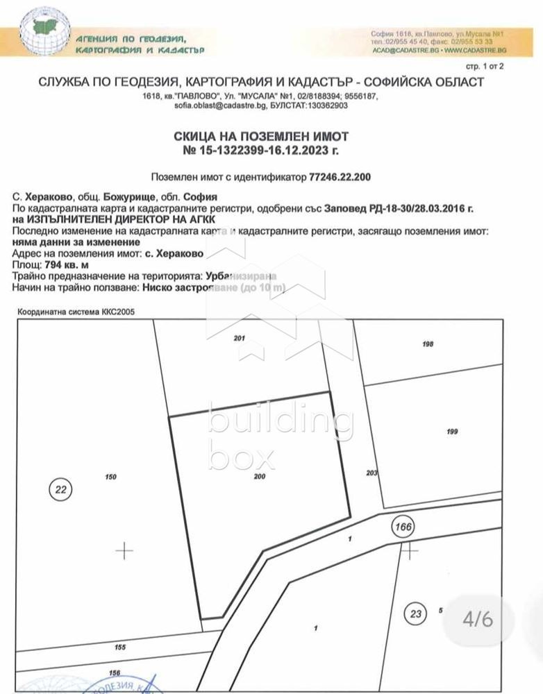 Продава ПАРЦЕЛ, с. Хераково, област София област, снимка 1 - Парцели - 48013366