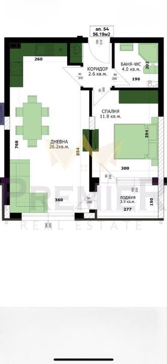 Na prodej  1 ložnice Varna , Kajsieva gradina , 64 m2 | 72682639