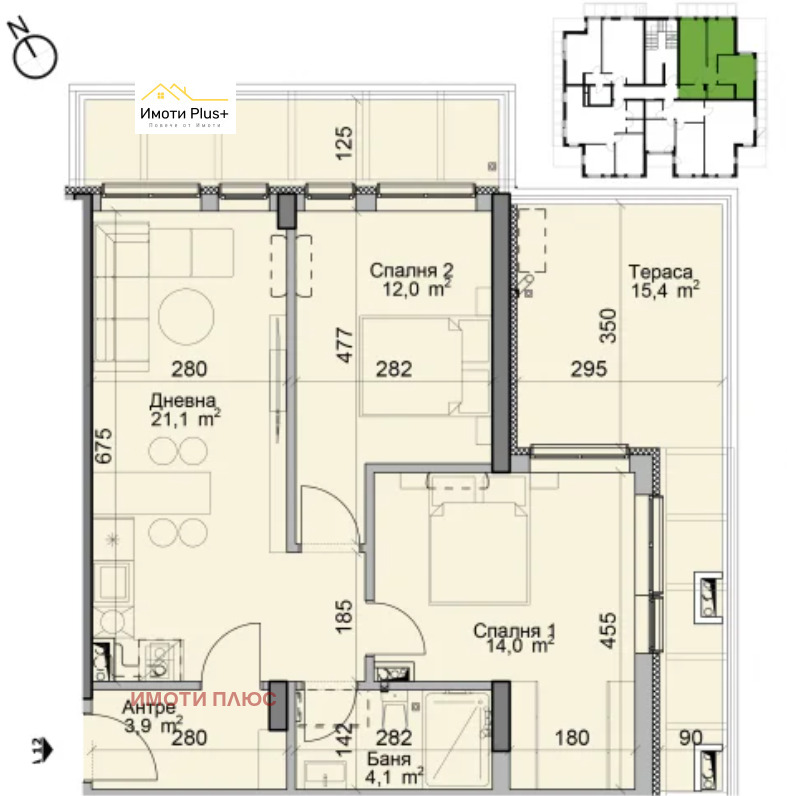 Продава 3-СТАЕН, гр. София, Модерно предградие, снимка 2 - Апартаменти - 52688552