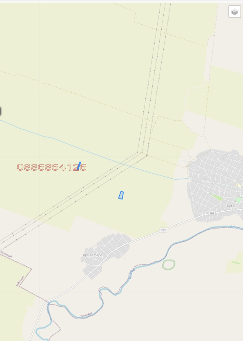 Продава ЗЕМЕДЕЛСКА ЗЕМЯ, с. Бутан, област Враца