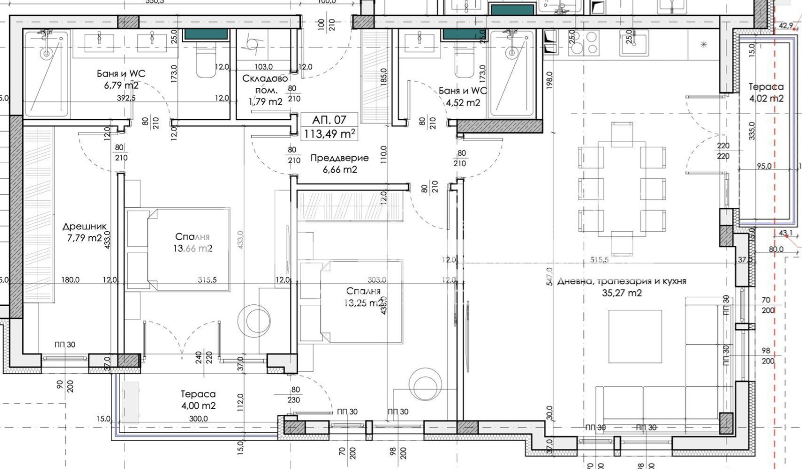 Продава 3-СТАЕН, гр. Пловдив, Беломорски, снимка 2 - Апартаменти - 53605609
