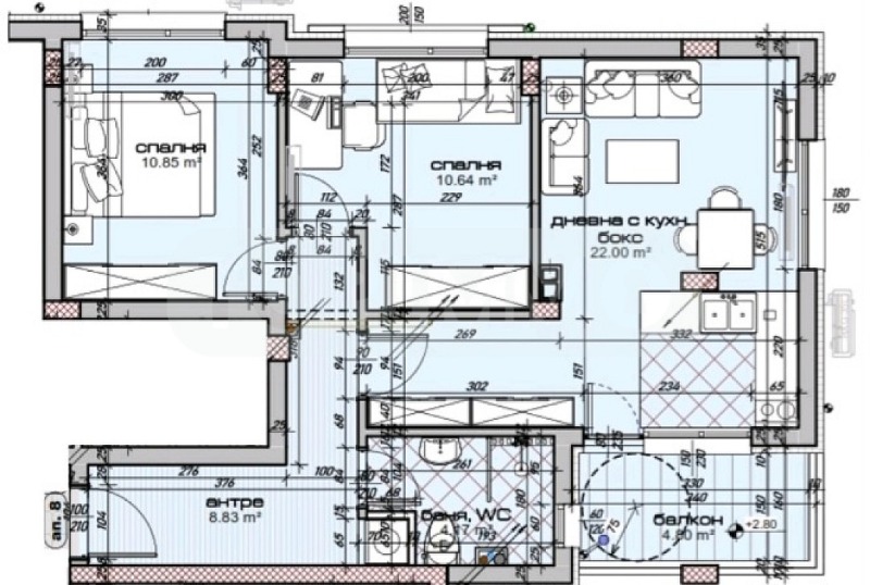 À vendre  2 chambres Varna , Kolhozen pazar , 90 m² | 68228450 - image [2]