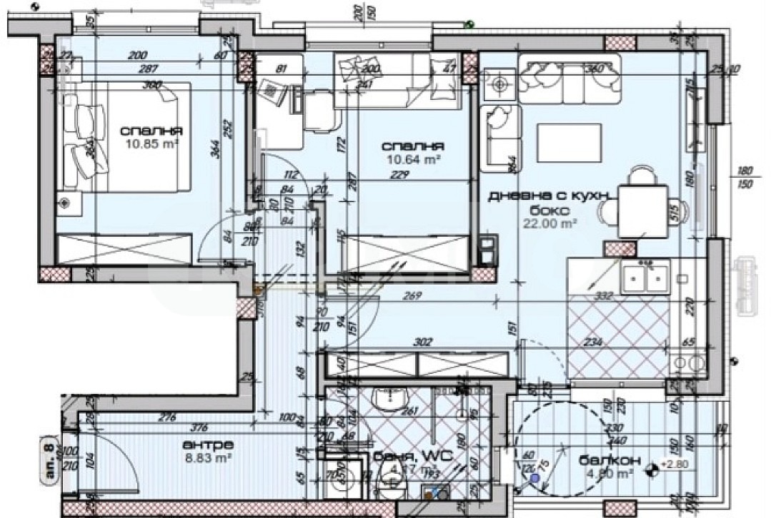 Продава 3-СТАЕН, гр. Варна, Колхозен пазар, снимка 2 - Апартаменти - 51480295