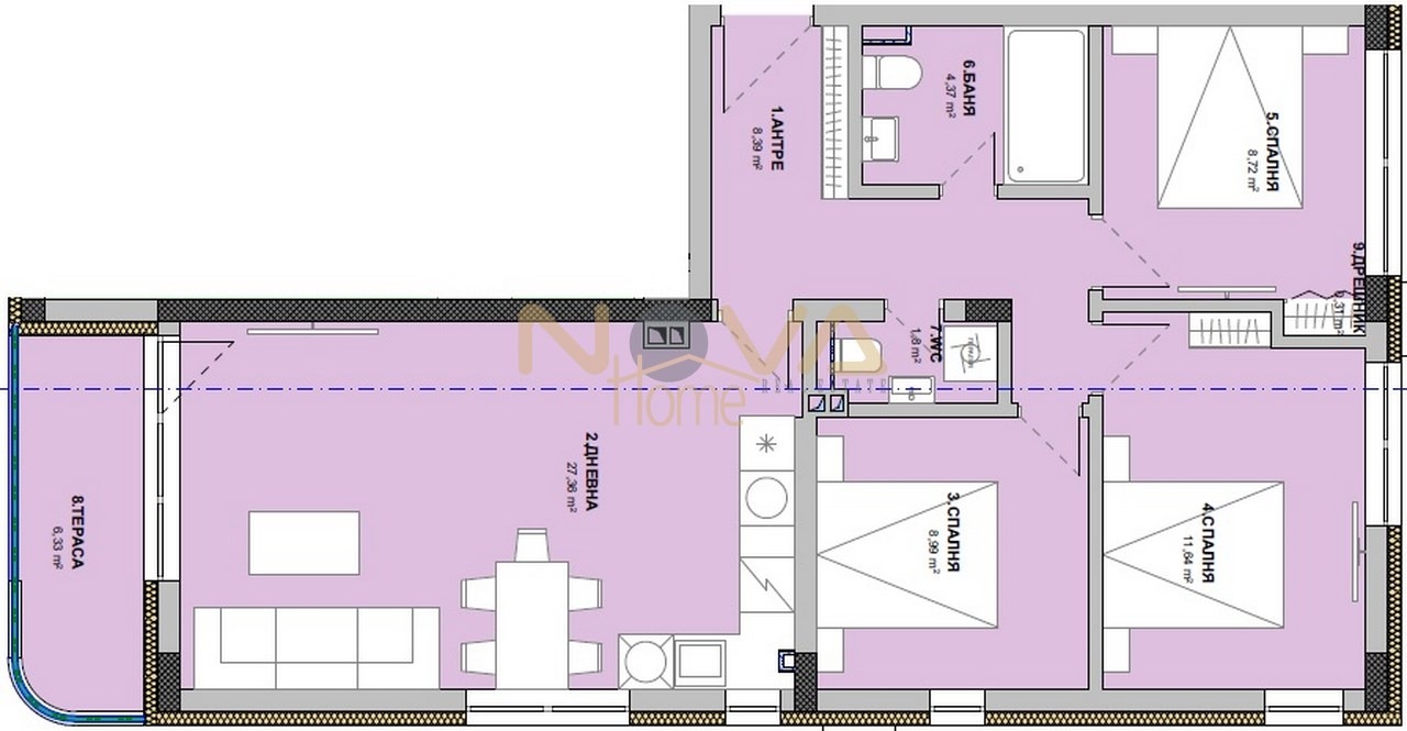 Продава 4-СТАЕН, гр. Варна, Виница, снимка 2 - Апартаменти - 52548188