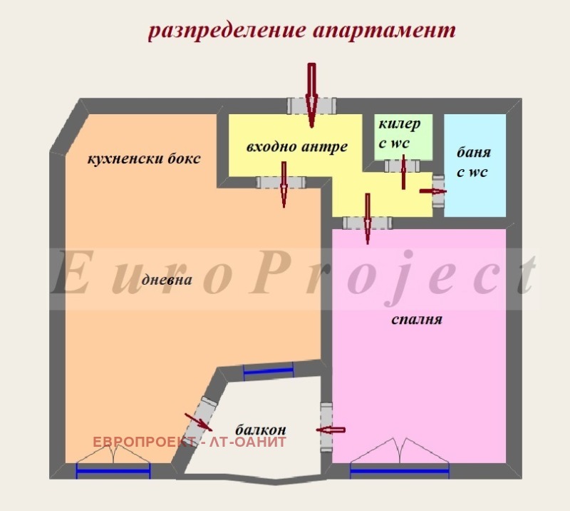 Продава 2-СТАЕН, гр. София, Хладилника, снимка 1 - Aпартаменти - 47436658