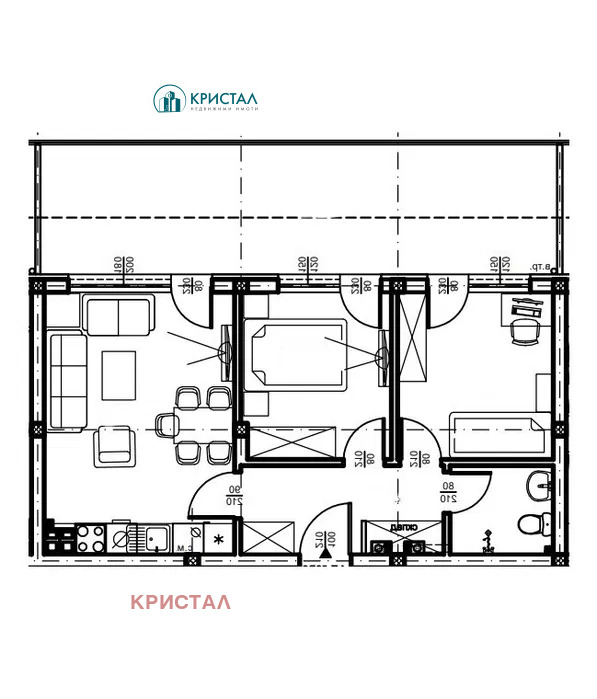 Satılık  2 yatak odası Plovdiv , Yujen , 96 metrekare | 10656338 - görüntü [3]