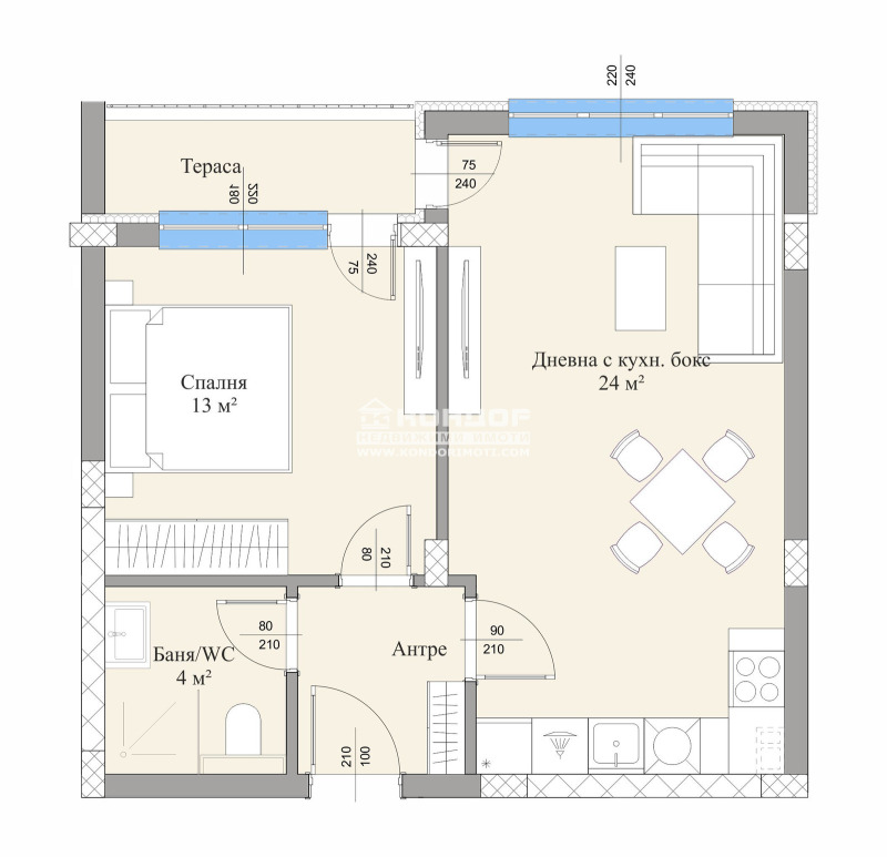 En venta  1 dormitorio Plovdiv , Vastanicheski , 63 metros cuadrados | 97825554 - imagen [2]