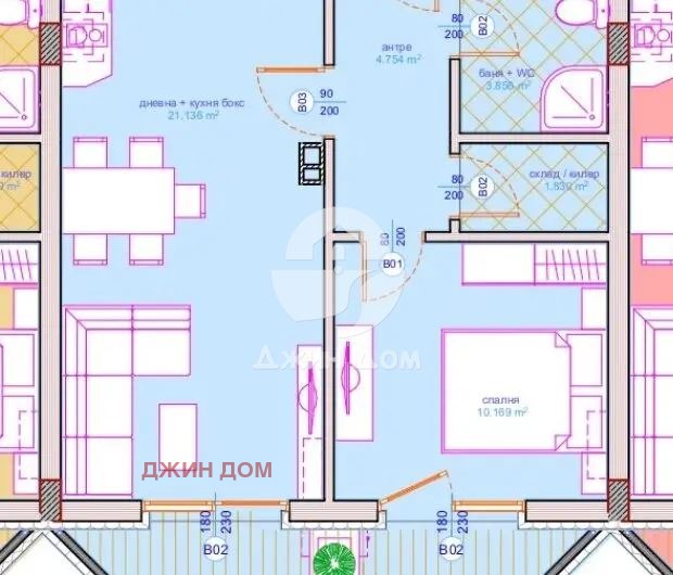 Til salg  1 soveværelse Burgas , Sarafovo , 68 kvm | 94959821 - billede [9]