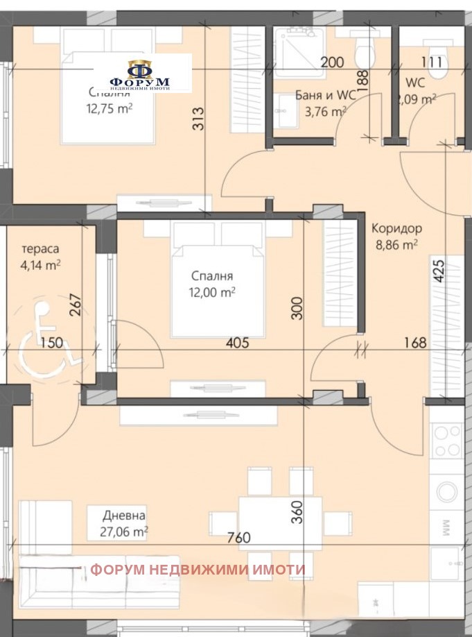 Продава 3-СТАЕН, гр. Пловдив, Кършияка, снимка 2 - Апартаменти - 53165604