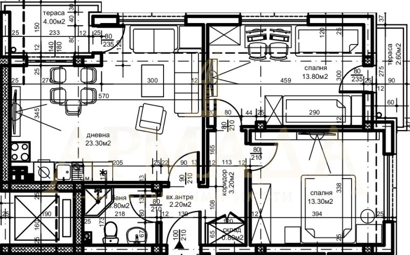 En venta  2 dormitorios Plovdiv , Belomorski , 90 metros cuadrados | 39576596 - imagen [2]