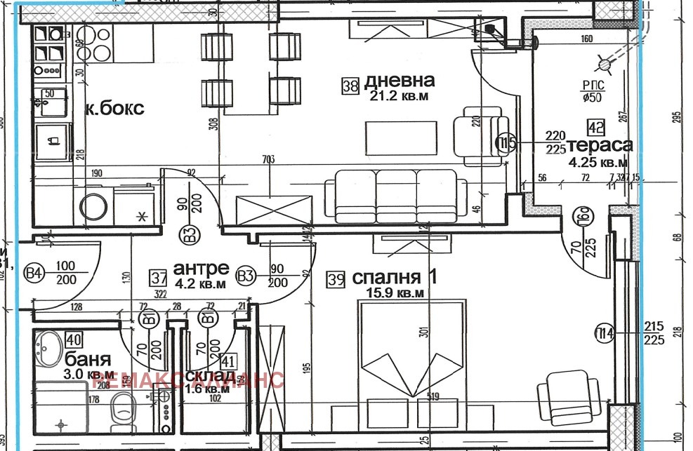 Продава 2-СТАЕН, гр. София, Витоша