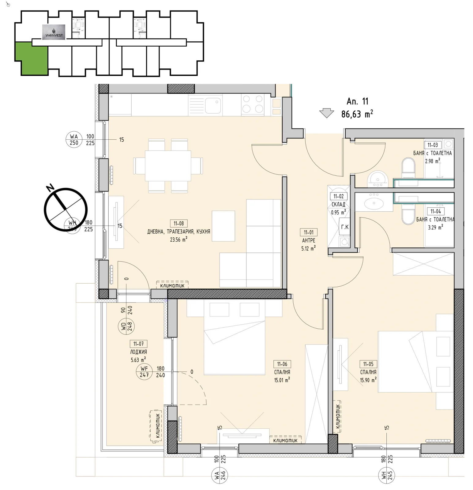 Продава 3-СТАЕН, гр. София, Малинова долина, снимка 5 - Апартаменти - 53242132