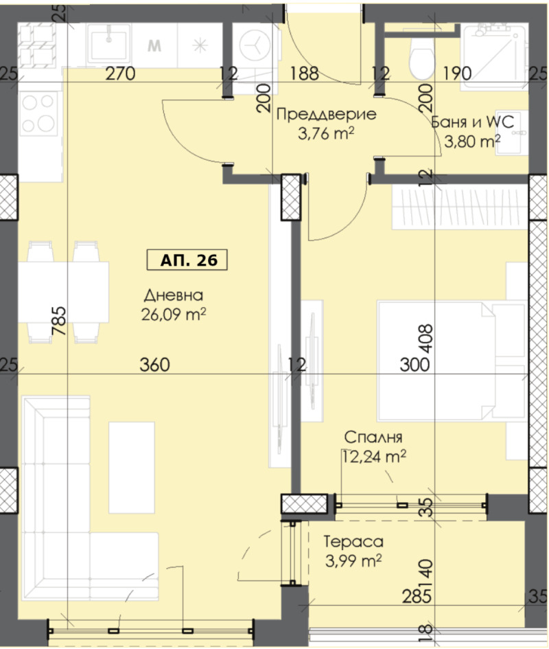 Продава 2-СТАЕН, гр. Пловдив, Тракия, снимка 1 - Aпартаменти - 47000880