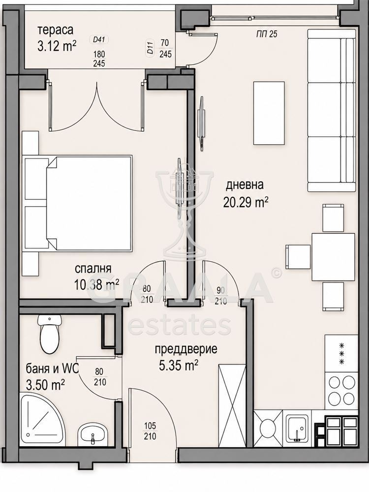 Продава 2-СТАЕН, гр. София, Малинова долина, снимка 7 - Апартаменти - 55025699